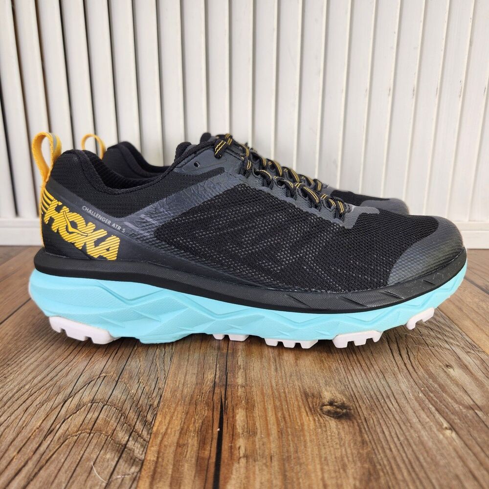 Hoka One One Challenger ATR 5 Trail Running Shoes Womens Size 8.5 Black Hiking